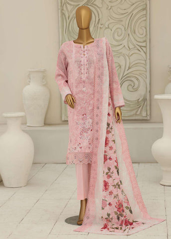 Premium Signature by HZ Textiles | Embroidered 3 Piece Unstitched Lawn Suit D-3