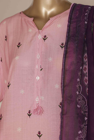 Sadabahar Kaftaan | Printed 3 Piece Stitched Viscose Suit D-4