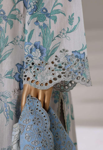 Laser Fusion Chikankari Khaddar 3Pc RTW Coll By Sadabahar D-4