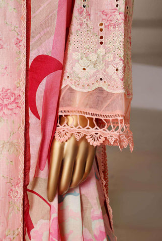 Luxury Lawn Chikankari Embroidered 3 Piece Stitched Collection By Sadabahar D-5