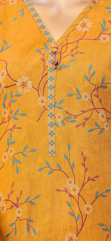 Mehak Cross Slub Embroidered Collection Un-Stitched 3Pc By Hz Textile D-1