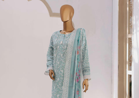 Nakshkari by HZ Textiles | Embroidered Lawn 3 Piece Unstitched Suit D-3