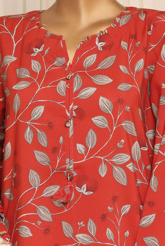 Sadabahar Printed Linen Stitched 3 Piece Suit D-3