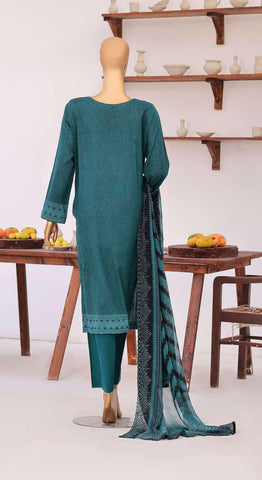 Venice by HZ Textiles | Premium Embroidered Cotton Lawn 3 Piece Unstitched Suit D-1
