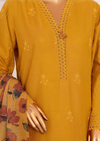 Floral Vibes by HZ Textiles | Embroidered 3 Piece Unstitched Lawn Suit D-1