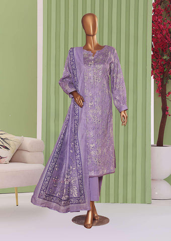 Dhagakari NinoKara Emb Coll Vol-2 Un Stitched 3Pcs  HZ-1