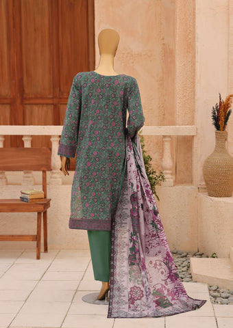 ASASA by HZ Textiles | Digital Printed Embroidered 3 Piece Unstitched Lawn Suit D-6