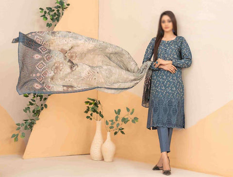 Zyra Embroidered Lawn Un Stitched 3 Pcs  Collectio2025 D 3508