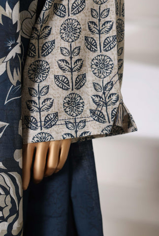 Printed Khaddar Vol-3 Stitched 3PC Collection By Sadabahar D-5