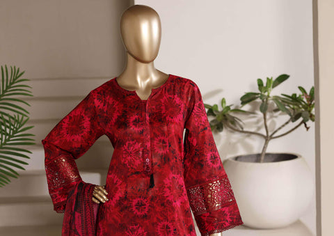 Sadabahar Peplum Luxury | Embroidered Lawn 3 Piece Stitched Suit D-2