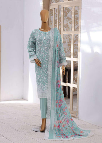 Nakshkari by HZ Textiles | Embroidered Lawn 3 Piece Unstitched Suit D-3