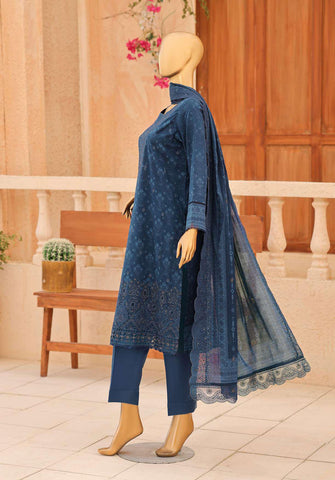 Premium Venice by HZ Textiles | Festive Embroidered 3 Piece Unstitched Lawn Suit D-3