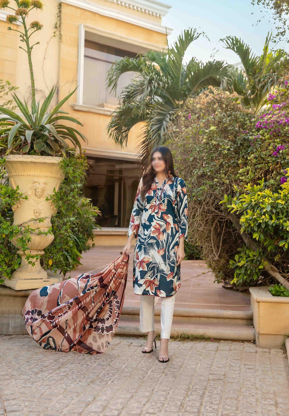 Naimal Lawn Slub Digital Print Vol-2 By Tawakkal D-01