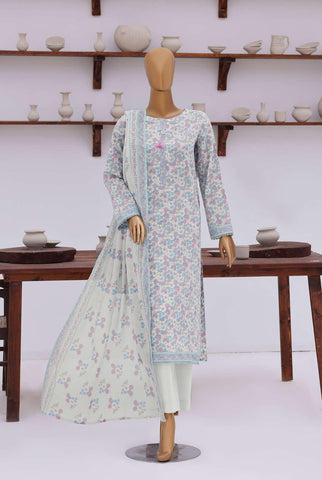 Everyday Prints by HZ Textiles | Printed Lawn 3 Piece Unstitched Suit D-2