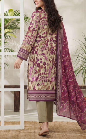 Daman Exclusive | Printed Lawn 3 Piece Unstitched Suit D-3