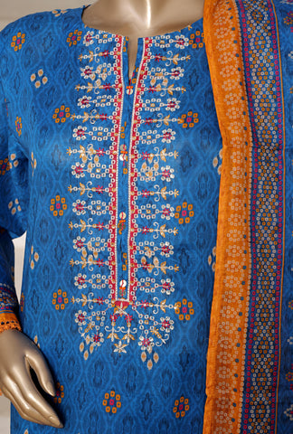 Printed Cambric Lawn Vol-01 By Sadabahar D-7
