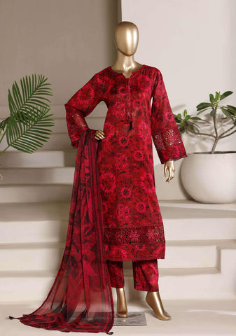 Sadabahar Peplum Luxury | Embroidered Lawn 3 Piece Stitched Suit D-2