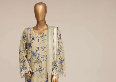 Malika by Sadabahar Vol-4 | Festive Embroidered Lawn 3 Piece Stitched Suit D-2
