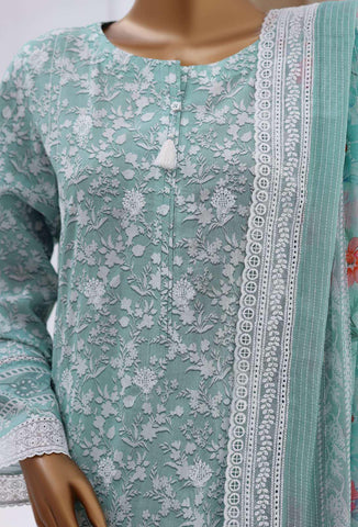 Nakshkari by HZ Textiles | Embroidered Lawn 3 Piece Unstitched Suit D-3