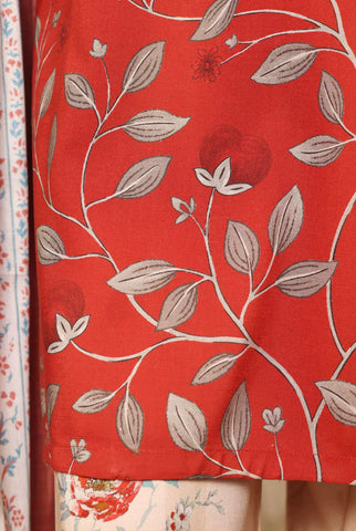 Sadabahar Printed Linen Stitched 3 Piece Suit D-3
