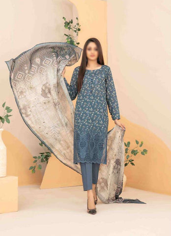 Zyra Embroidered Lawn Un Stitched 3 Pcs  Collectio2025 D 3508