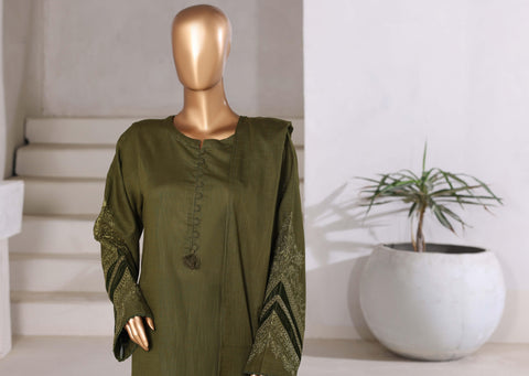 Sadabahar Premium Emb Cross Texture RTW 3 Piece Suit D-6