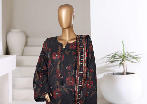 Printed Khaddar Vol-3 Stitched 3PC Collection By Sadabahar D-6