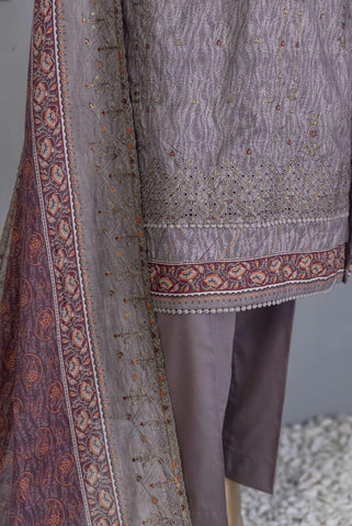 HZ Premium Lawn Emb Cut Work Dupatta VOL-4- Coll:24 D-750