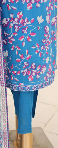 Summer Shades by HZ Textiles | Printed 3 Piece Unstitched Lawn Suit D-1