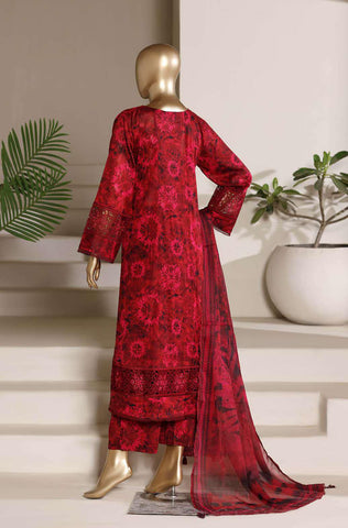 Sadabahar Peplum Luxury | Embroidered Lawn 3 Piece Stitched Suit D-2