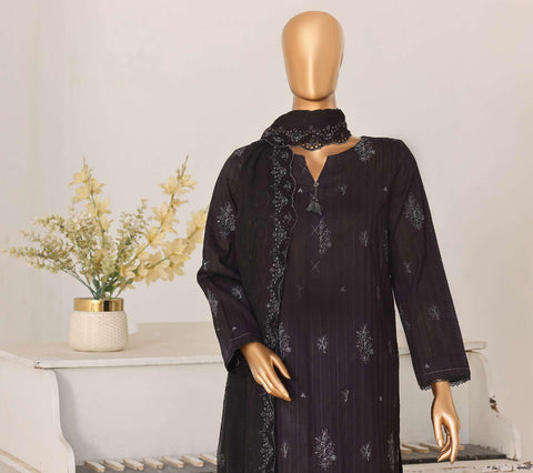 Mayaar by HZ Textiles | Embroidered 3 Piece Unstitched Suit D-5