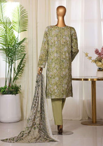 Dhagakari by HZ Textiles | Embroidered 3 Piece Unstitched Lawn Suit D-3