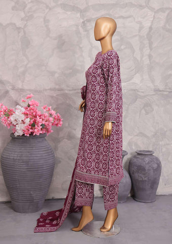 Co-Ords 3Pc Printed Khaddar Un-Stitched Coll By Hz-2