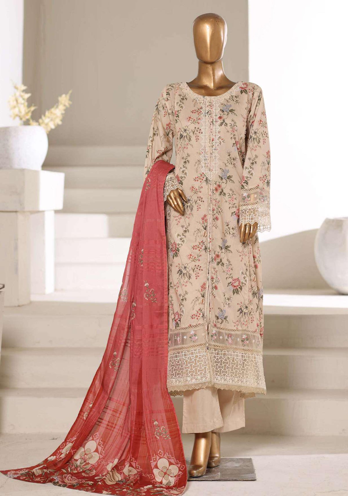 LUXURY EMBROIDERY LAWN FESTIVE COLLECTION 2026 BY SADABAHAR D-2