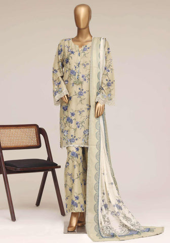 Malika by Sadabahar Vol-4 | Festive Embroidered Lawn 3 Piece Stitched Suit D-2