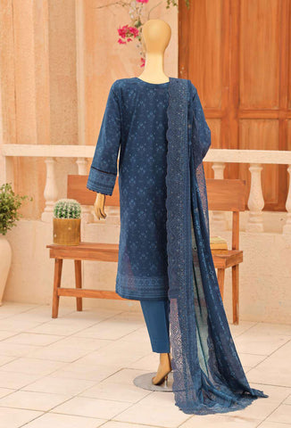Premium Venice by HZ Textiles | Festive Embroidered 3 Piece Unstitched Lawn Suit D-3