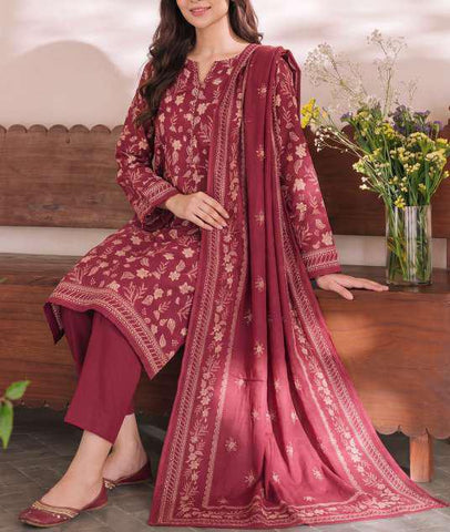 Daman Exclusive by VS Textiles | Printed Cambric 3 Piece Unstitched Suit D-3