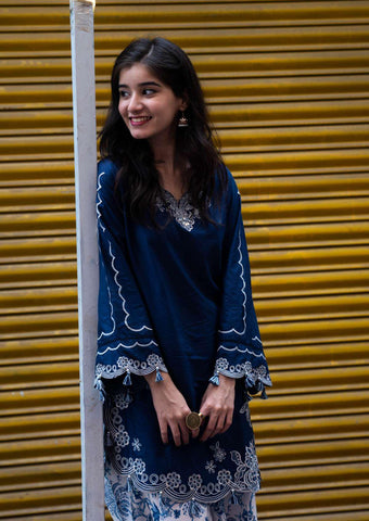 RANG 2 Piece Stitched Embroidered Cotton Suit D-4