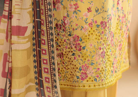 ASASA by HZ Textiles | Digital Printed Embroidered 3 Piece Unstitched Lawn Suit D-4