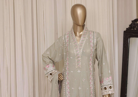 Sadabahar Luxury Embroidered Cotton Stitched 3 Piece Suit D-3