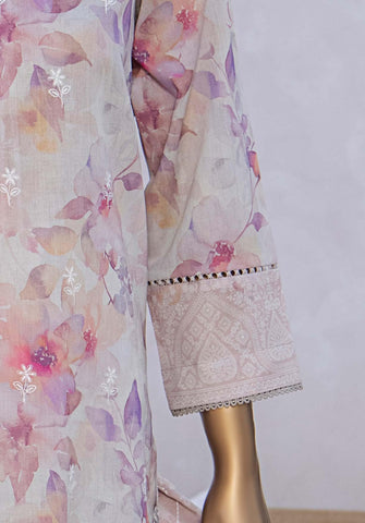 Elite Premium Emb Chikankari Lawn Un Stitched Hz  3Pcs D-03