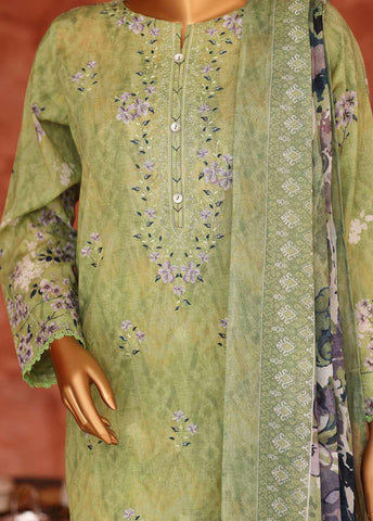 Elegant by HZ Textiles | Embroidered 3 Piece Unstitched Lawn Suit D-3