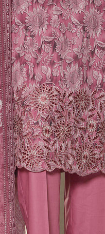 Asasa Digital Printed Emb Lawn Un Stitched 3 Pcs  HZ-1