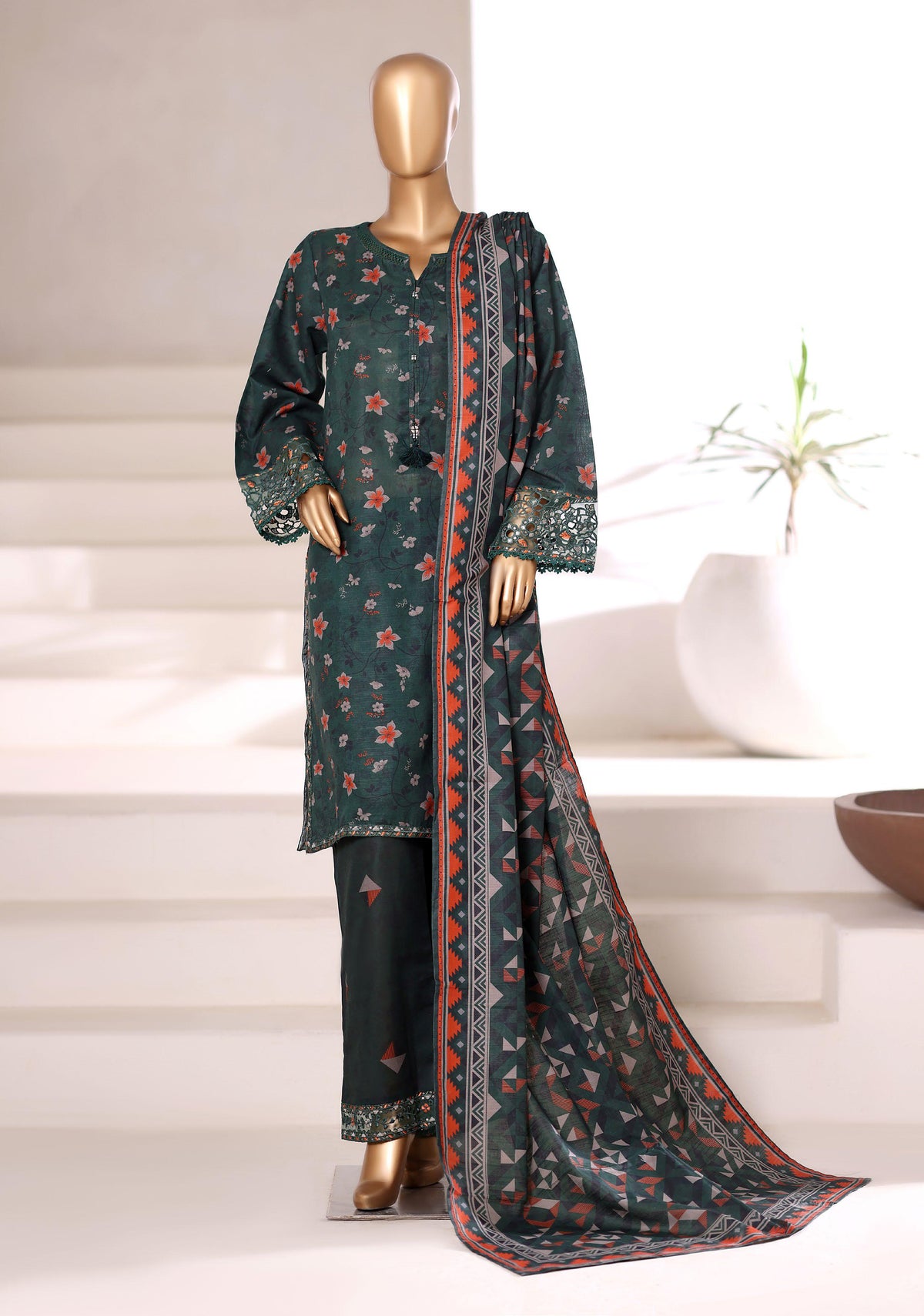 Malika Vol-2 Khaddar Embroidered 3 Piece Ready To Wear SB-6