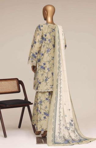 Malika by Sadabahar Vol-4 | Festive Embroidered Lawn 3 Piece Stitched Suit D-2