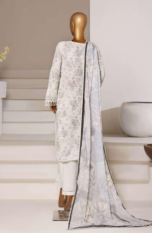 Luxury Lawn Chikankari Embroidered 3 Piece Stitched Collection By Sadabahar D-6