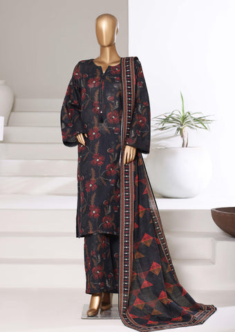 Printed Khaddar Vol-3 Stitched 3PC Collection By Sadabahar D-6