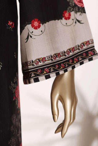Sadabahar Kaftaan | Printed 3 Piece Stitched Viscose Suit D-5