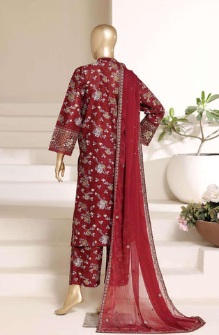 Sadabahar Regal Embroidered Lawn Stitched 3 Piece Suit D-5