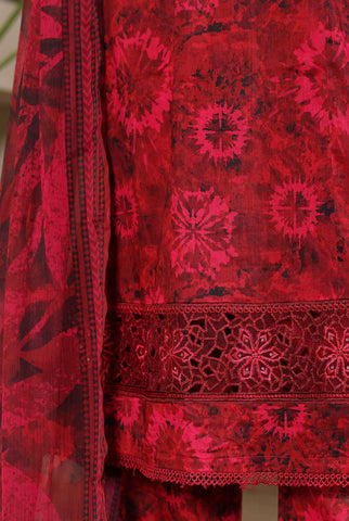 Sadabahar Peplum Luxury | Embroidered Lawn 3 Piece Stitched Suit D-2
